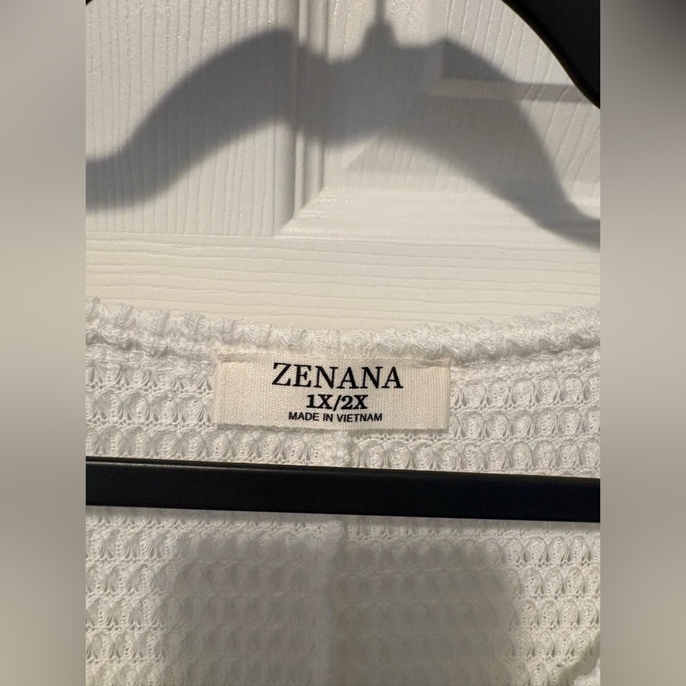 Zenana Outfitters Ivory Textured Knit Top - Picture 2 of 3